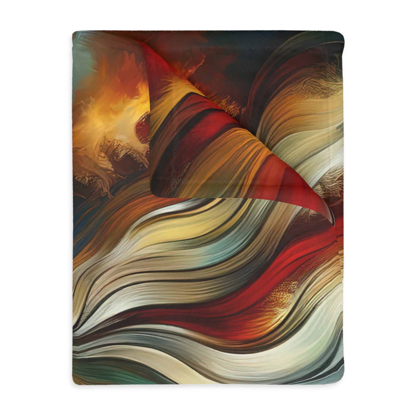 Symphonic Interconnectedness Shift Velveteen Microfiber Blanket (Two-sided print)