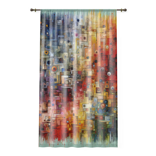 Witty Conversation Tapestry Window Curtain