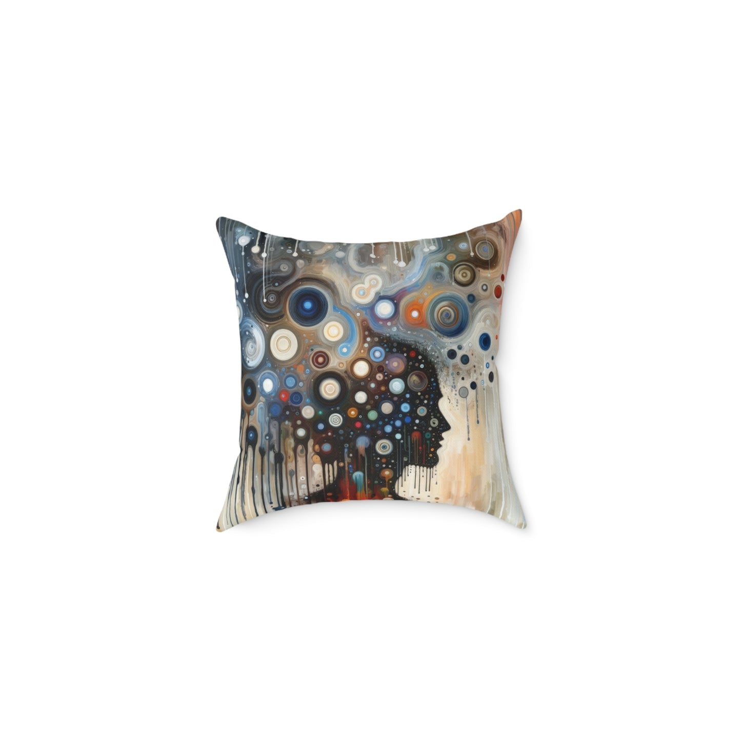 Universal Personal Tachism Spun Polyester Pillow