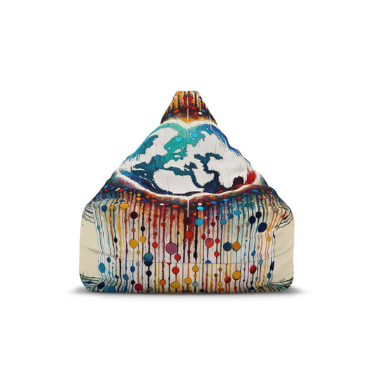 Heartbeats Synchronizing Peace Bean Bag Chair Cover