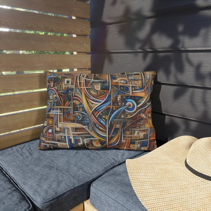 Intricate Life Tapestry Outdoor Pillows
