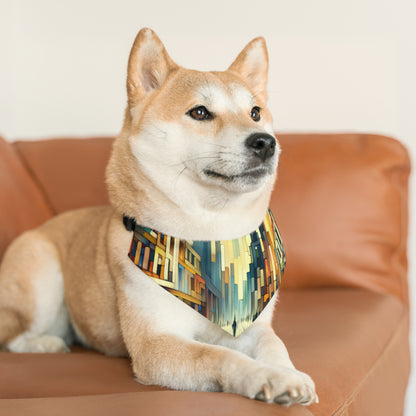 Cobbled Rhythm Heartbeat Pet Bandana Collar
