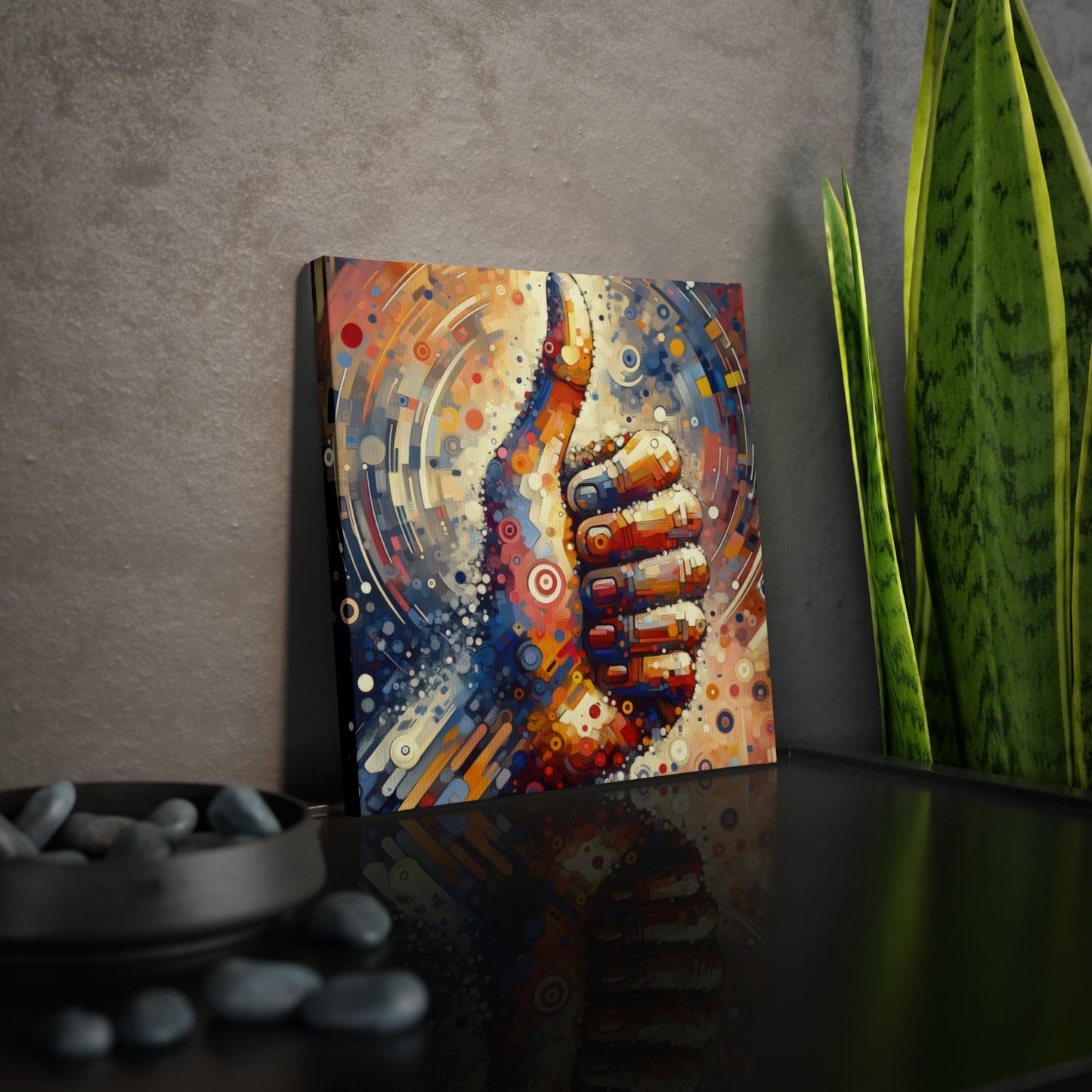 Digital Gratitude Nod Canvas Photo Tile