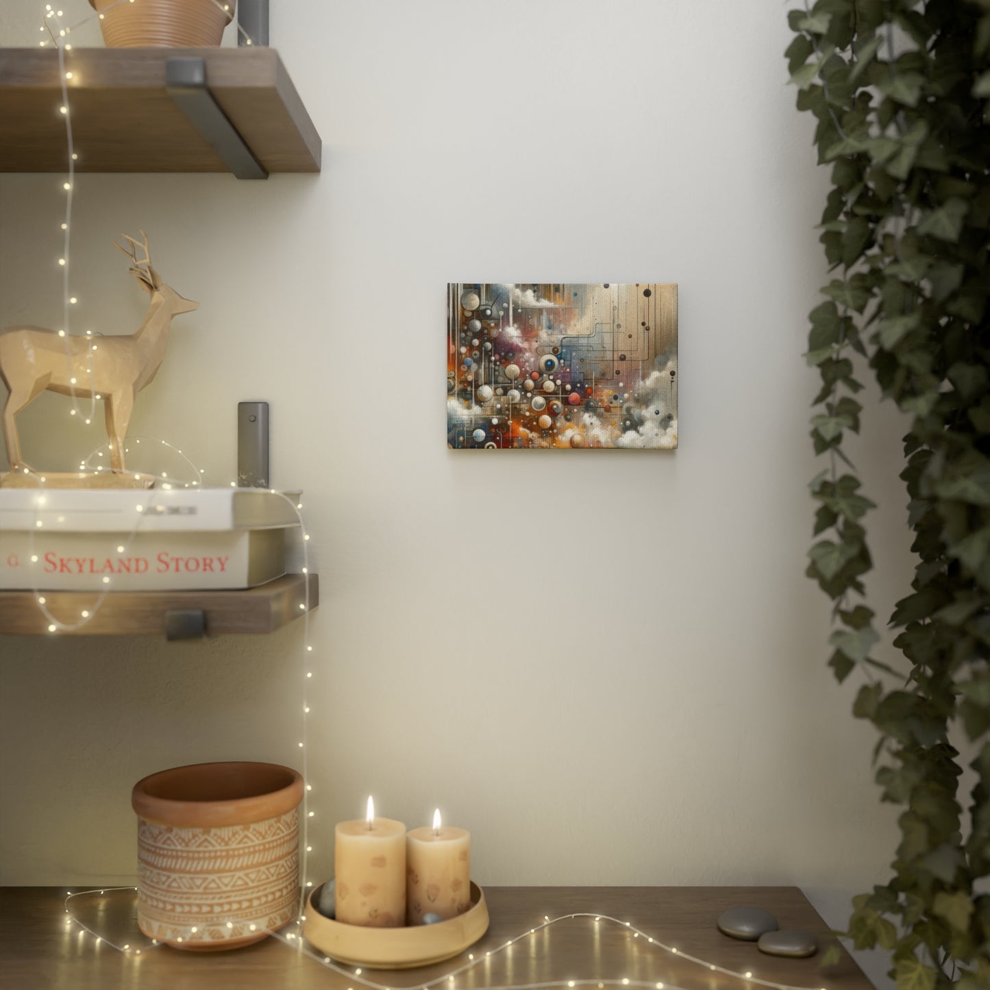 Abstract Mechanical Harmony Canvas Photo Tile