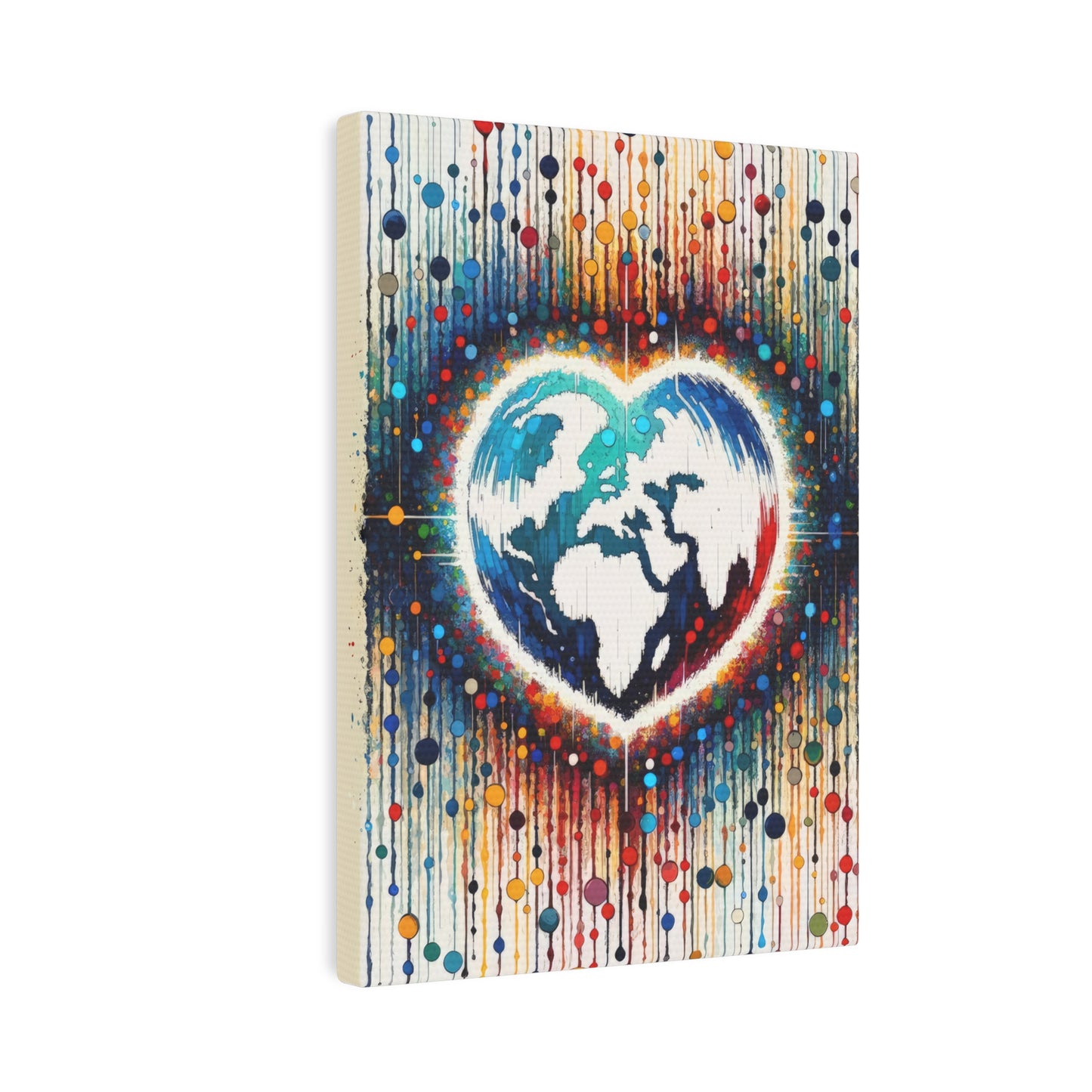 Heartbeats Synchronizing Peace Canvas Photo Tile