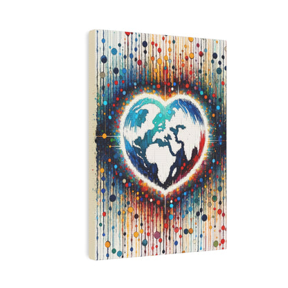 Heartbeats Synchronizing Peace Canvas Photo Tile