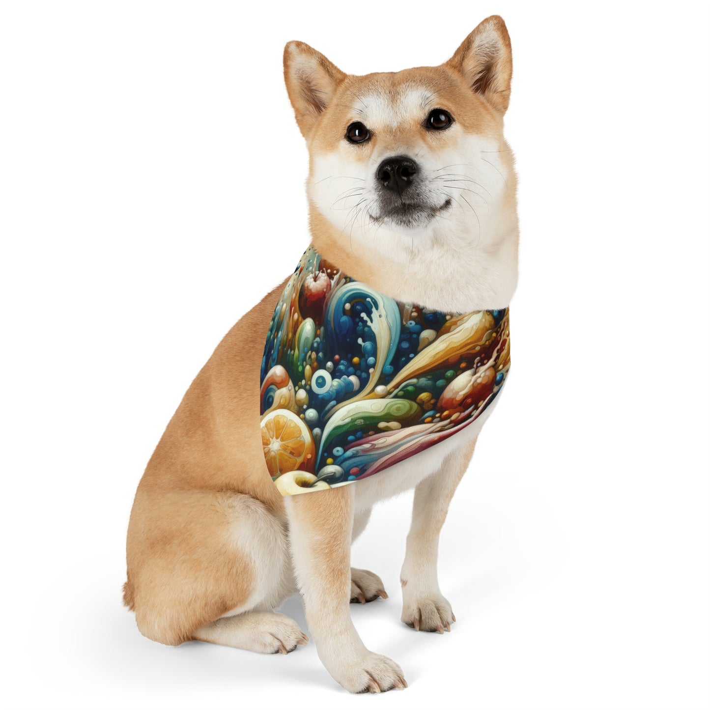 Nourishing Tachism Symphony Pet Bandana Collar