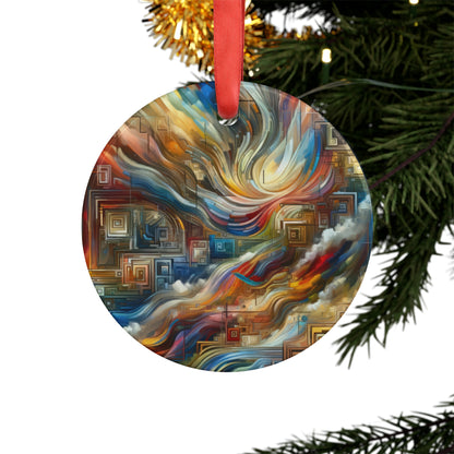 Woven Progress Tapestry Acrylic Ornament with Ribbon