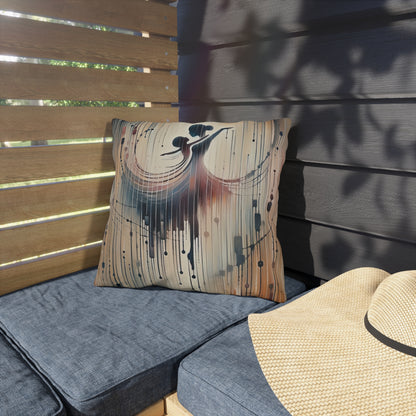Rhythmic Heart Dance Outdoor Pillows