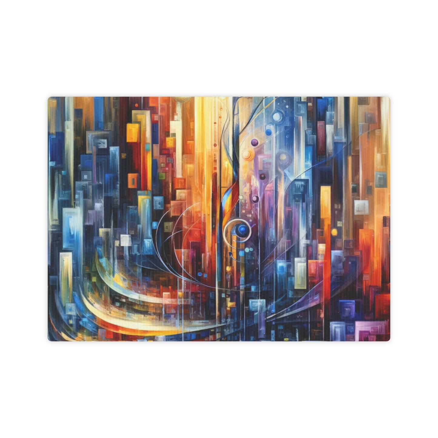 Symphonic Glass Resonance Canvas Photo Tile