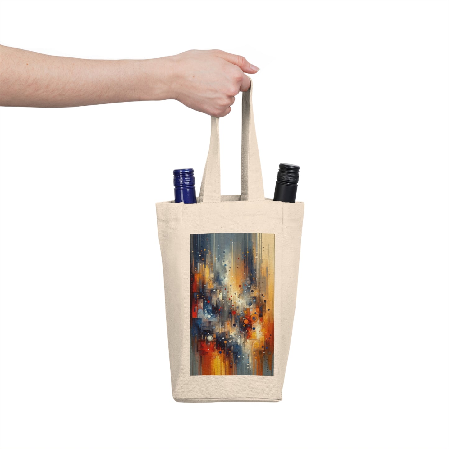 Invisible Strength Continuity Double Wine Tote Bag