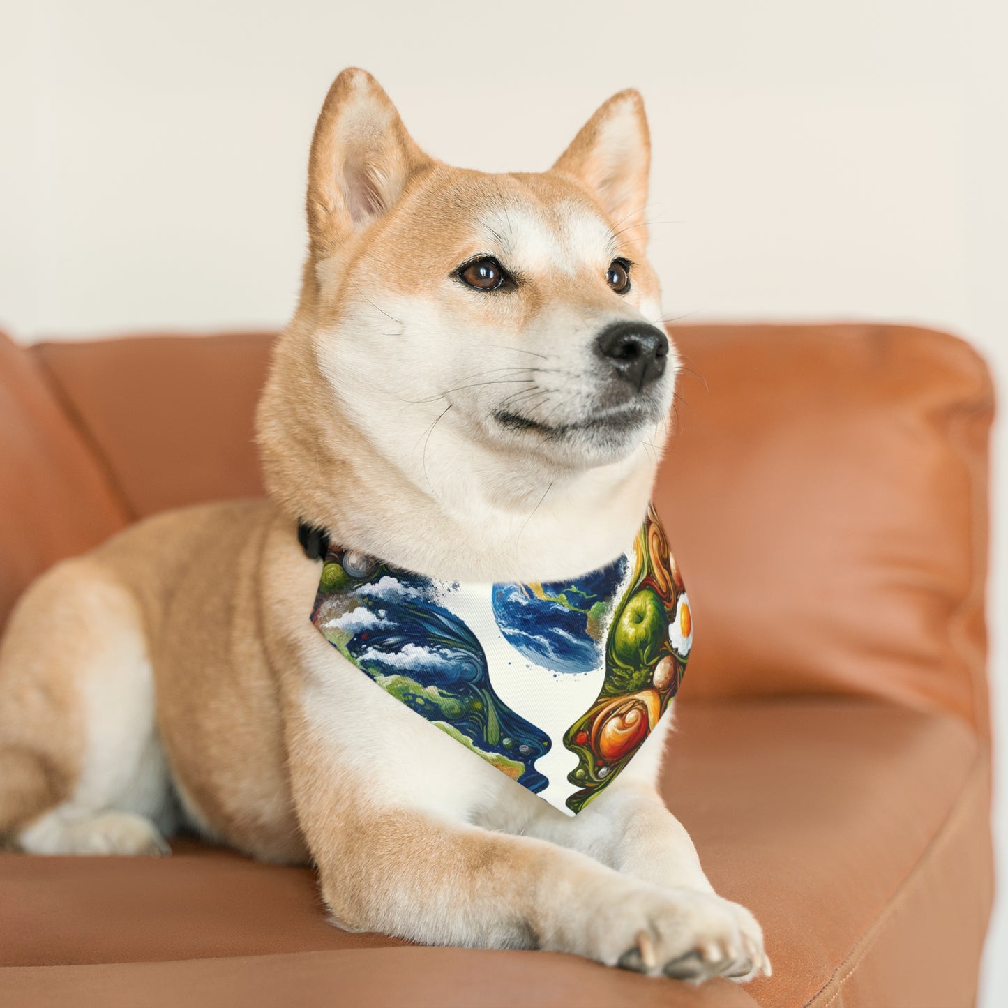 Earthly Dialogue Feast Pet Bandana Collar