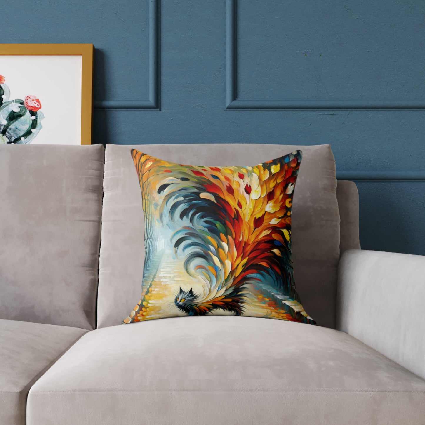 Autumn Whirlwind Escape Spun Polyester Pillow