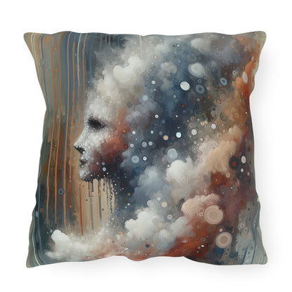 Ephemeral Hour Residue Outdoor Pillows