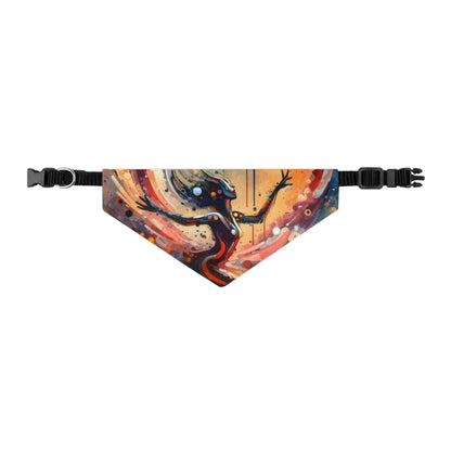 Decision Dance Tachism Pet Bandana Collar