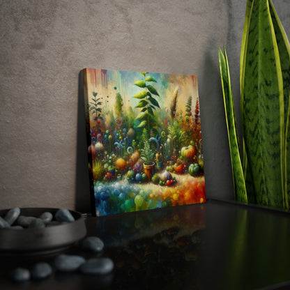 Communal Garden Microcosm Canvas Photo Tile