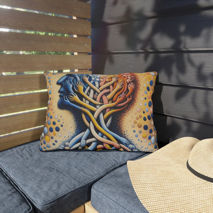 Unveiling Inner Essence Outdoor Pillows