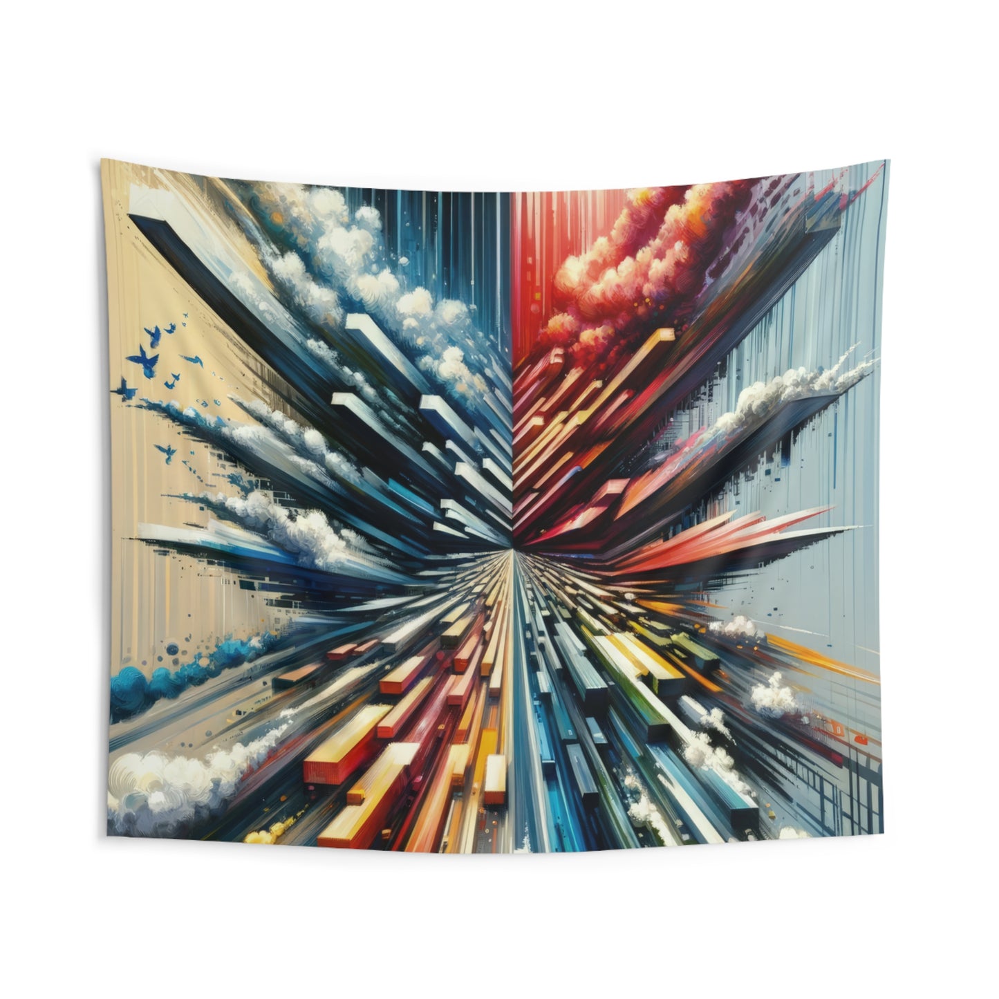 Rapid Perspective Shift Indoor Wall Tapestries