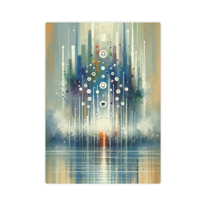 Tachism Digital Escape Canvas Photo Tile