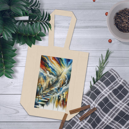 Visionary Evolutionary Progress Double Wine Tote Bag