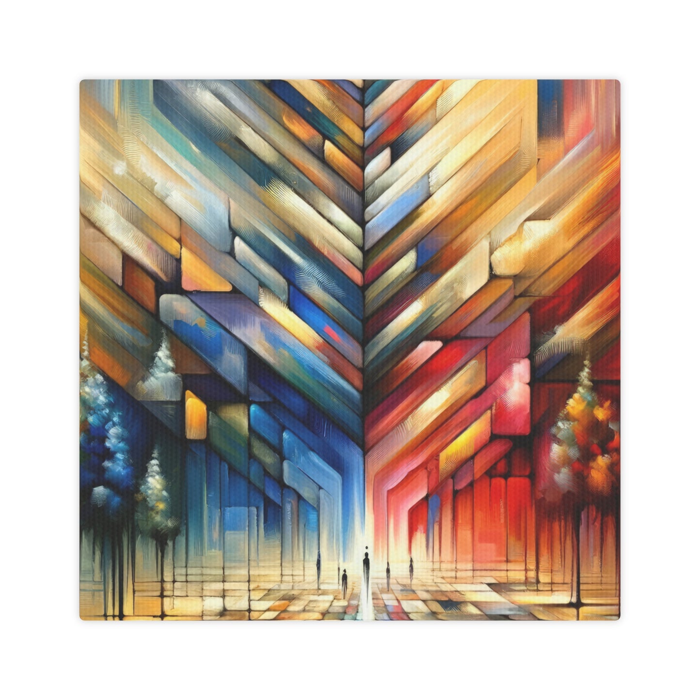 Anchored Tenets Abstraction Canvas Photo Tile