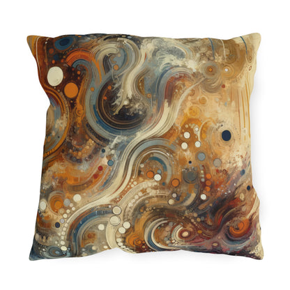 Dynamic Cultural Mosaic Outdoor Pillows