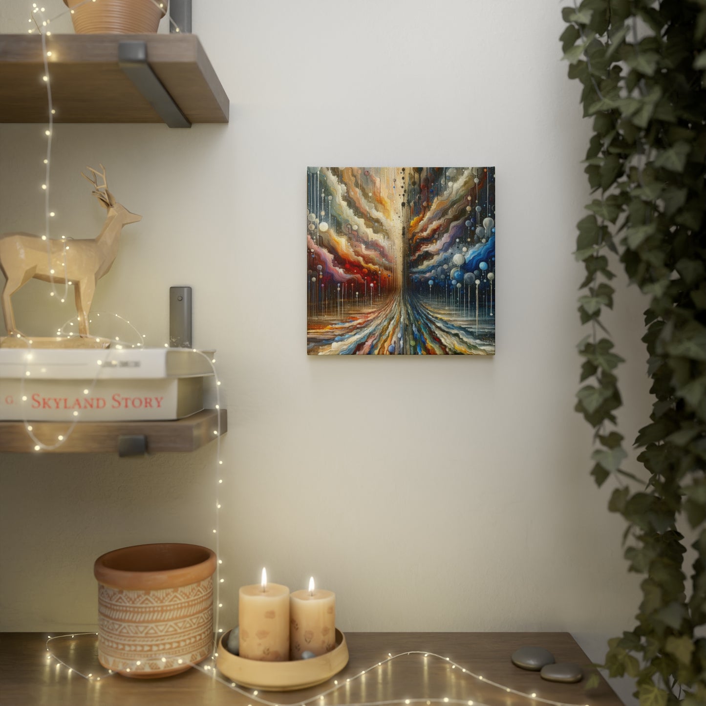 Linguistic Resonance Cascade Canvas Photo Tile
