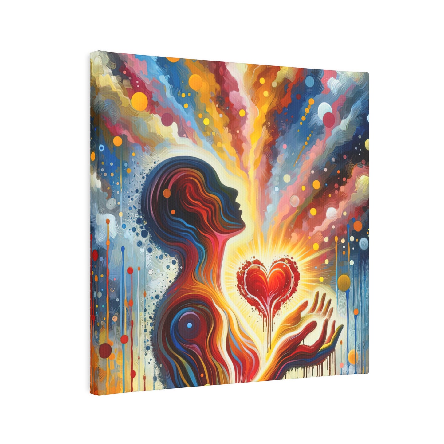 Unified Awakening Heart Canvas Photo Tile