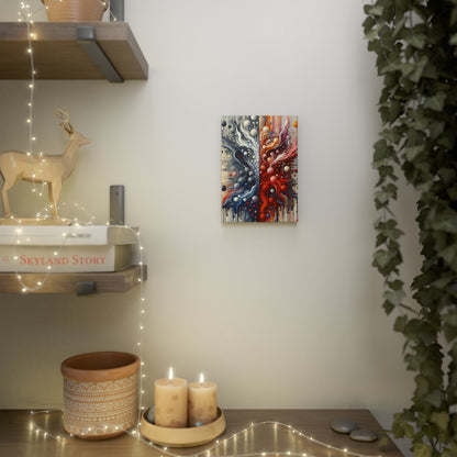 Symbiotic Exchange Abstract Canvas Photo Tile