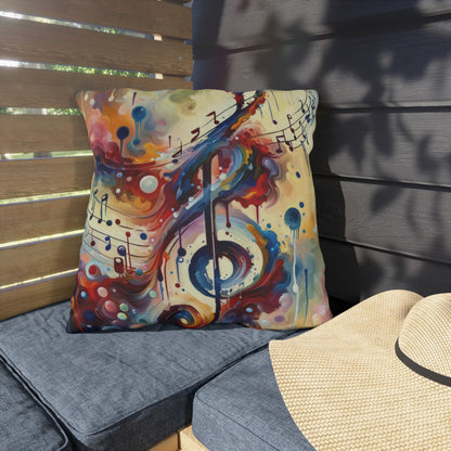 Harmonizing Melody Life Outdoor Pillows