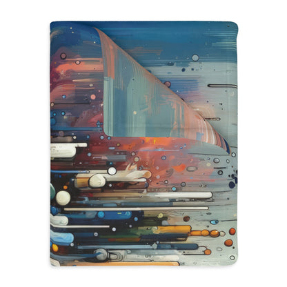 Coherent Change Visualization Velveteen Microfiber Blanket (Two-sided print)