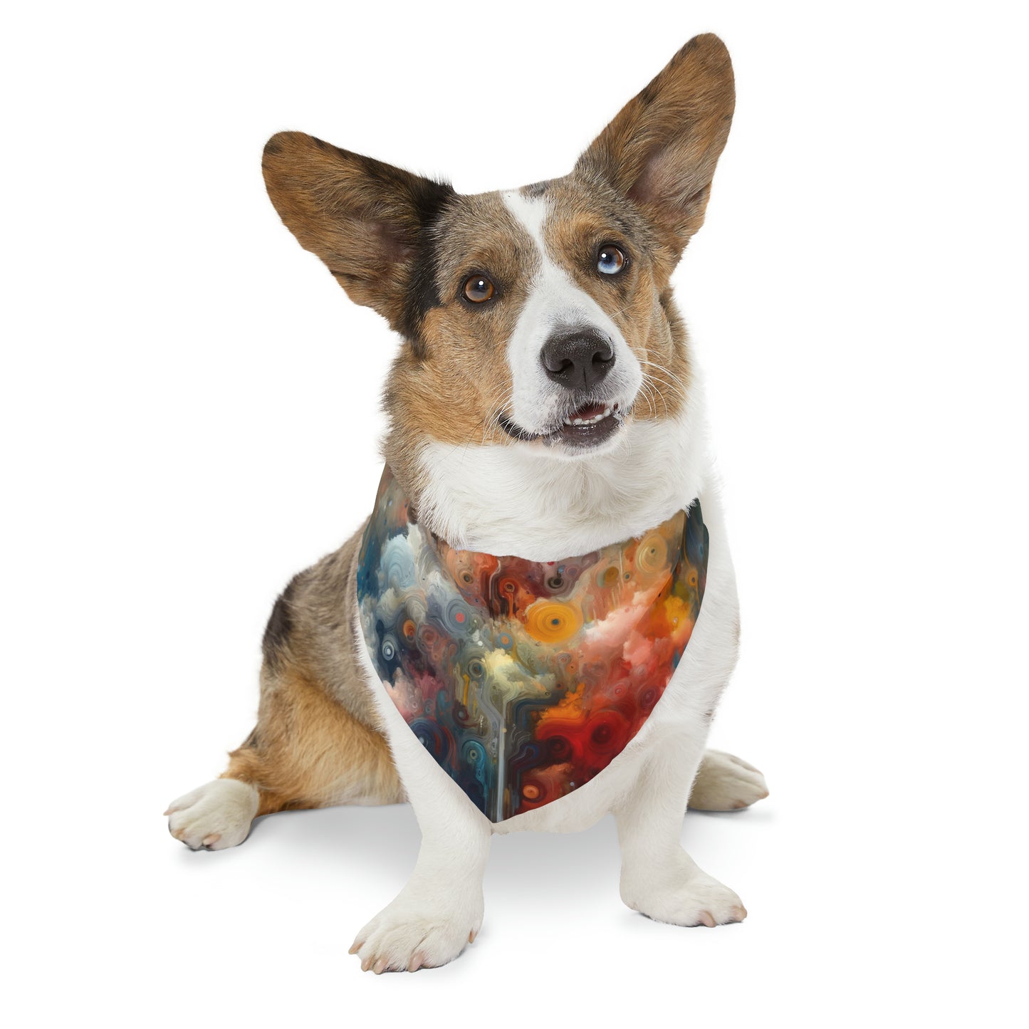 Abstract Beliefs Reflection Pet Bandana Collar