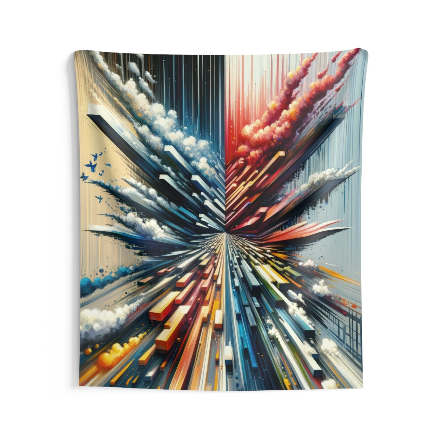 Rapid Perspective Shift Indoor Wall Tapestries