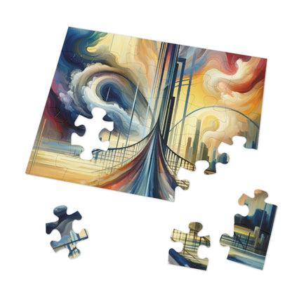 Conscious Bridge Tachism Jigsaw Puzzle (30, 110, 252, 500,1000-Piece)