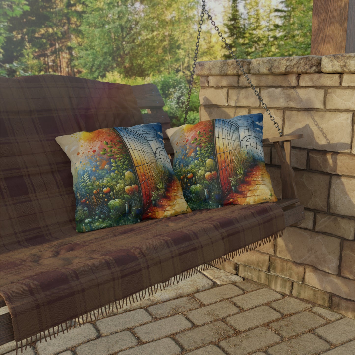 Greenhouse Digital Genesis Outdoor Pillows