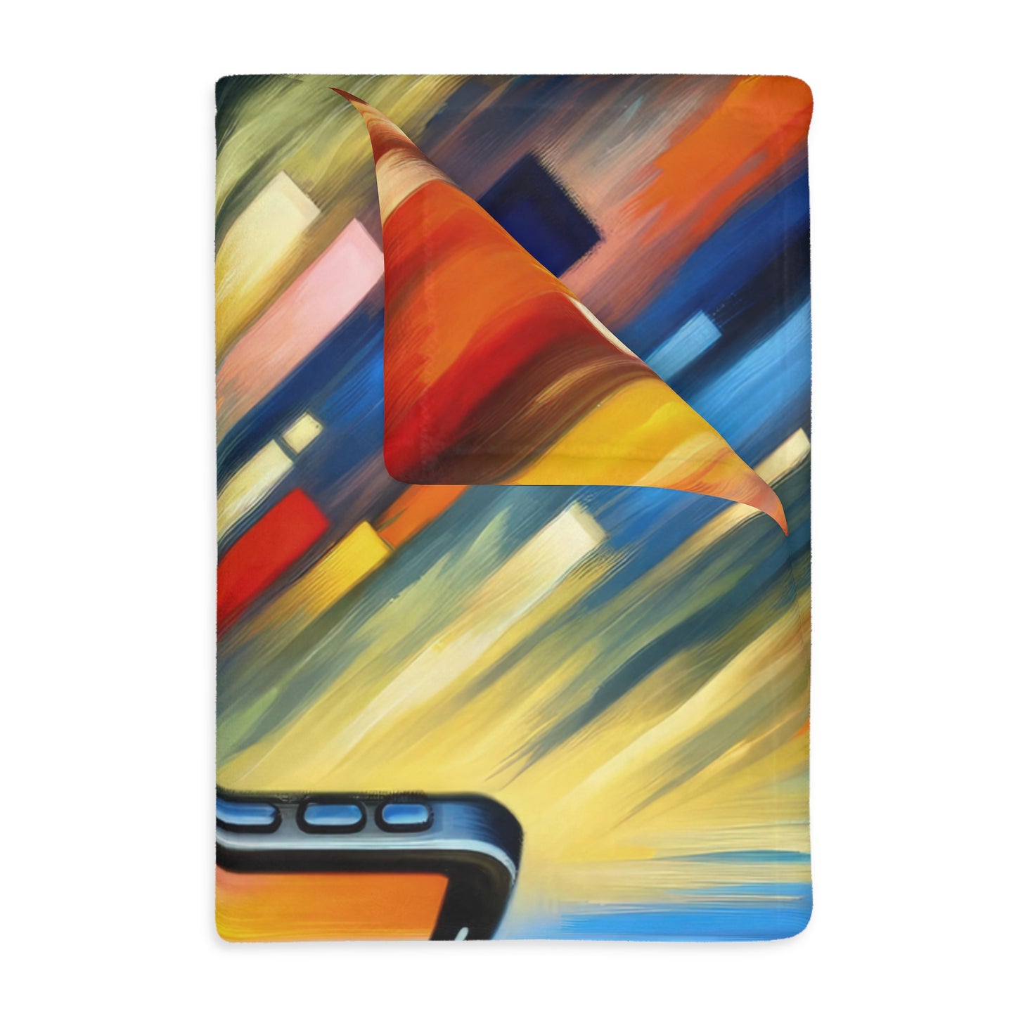 Connectivity Beacon Dichotomy Velveteen Microfiber Blanket (Two-sided print)