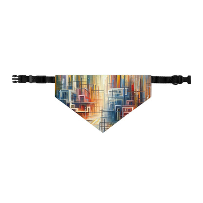 Urban Flow Interconnectedness Pet Bandana Collar