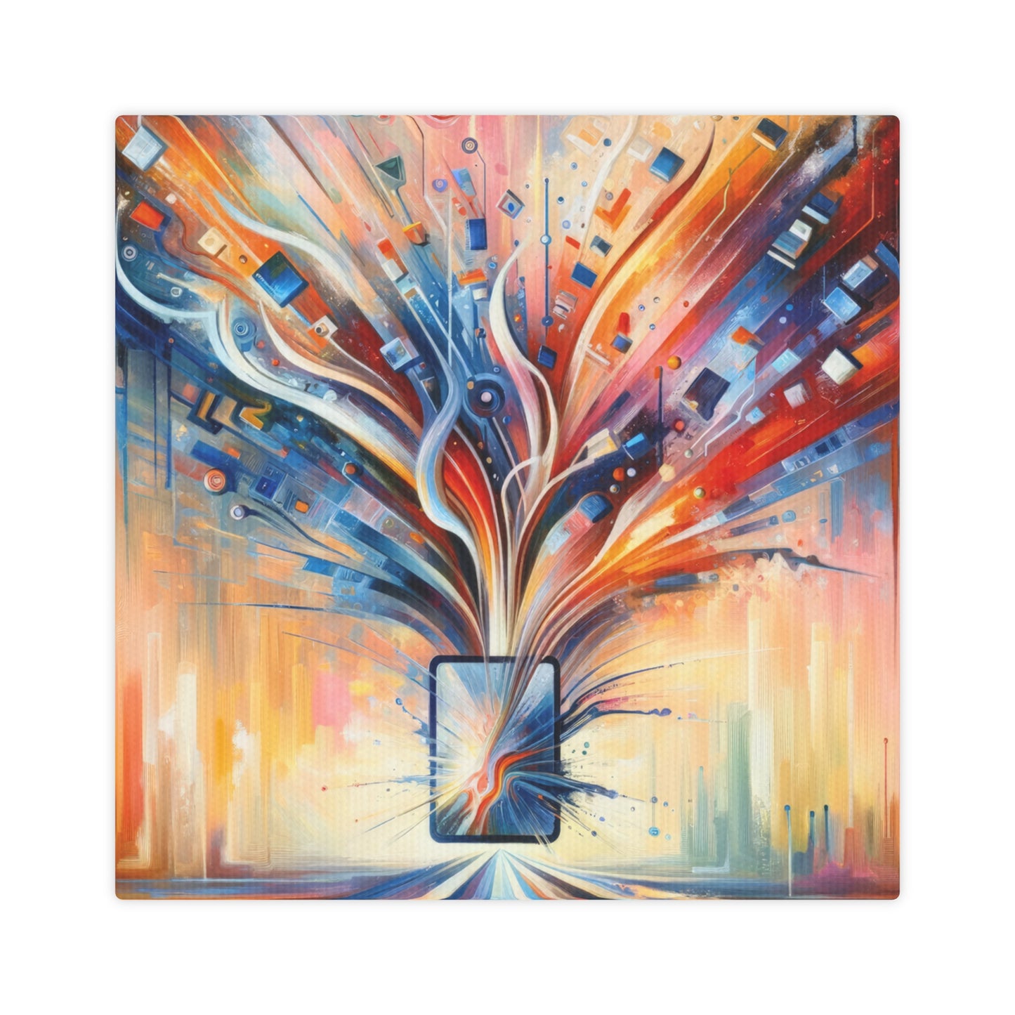Empowerment Through Technology Canvas Photo Tile
