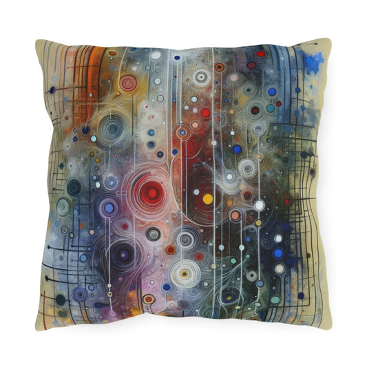 Awakenings Interconnectedness Tachism Outdoor Pillows