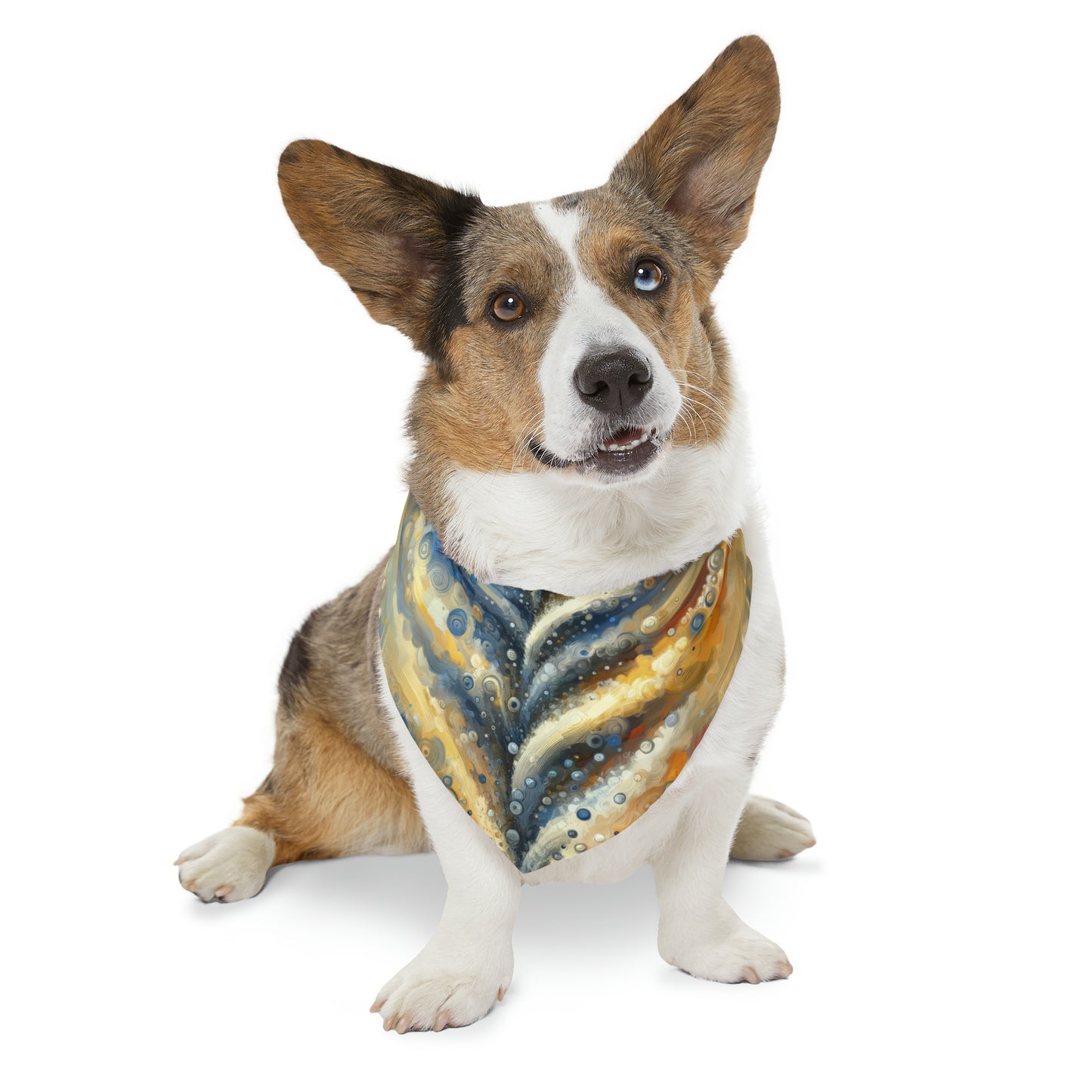 Ripple Effect Abstraction Pet Bandana Collar