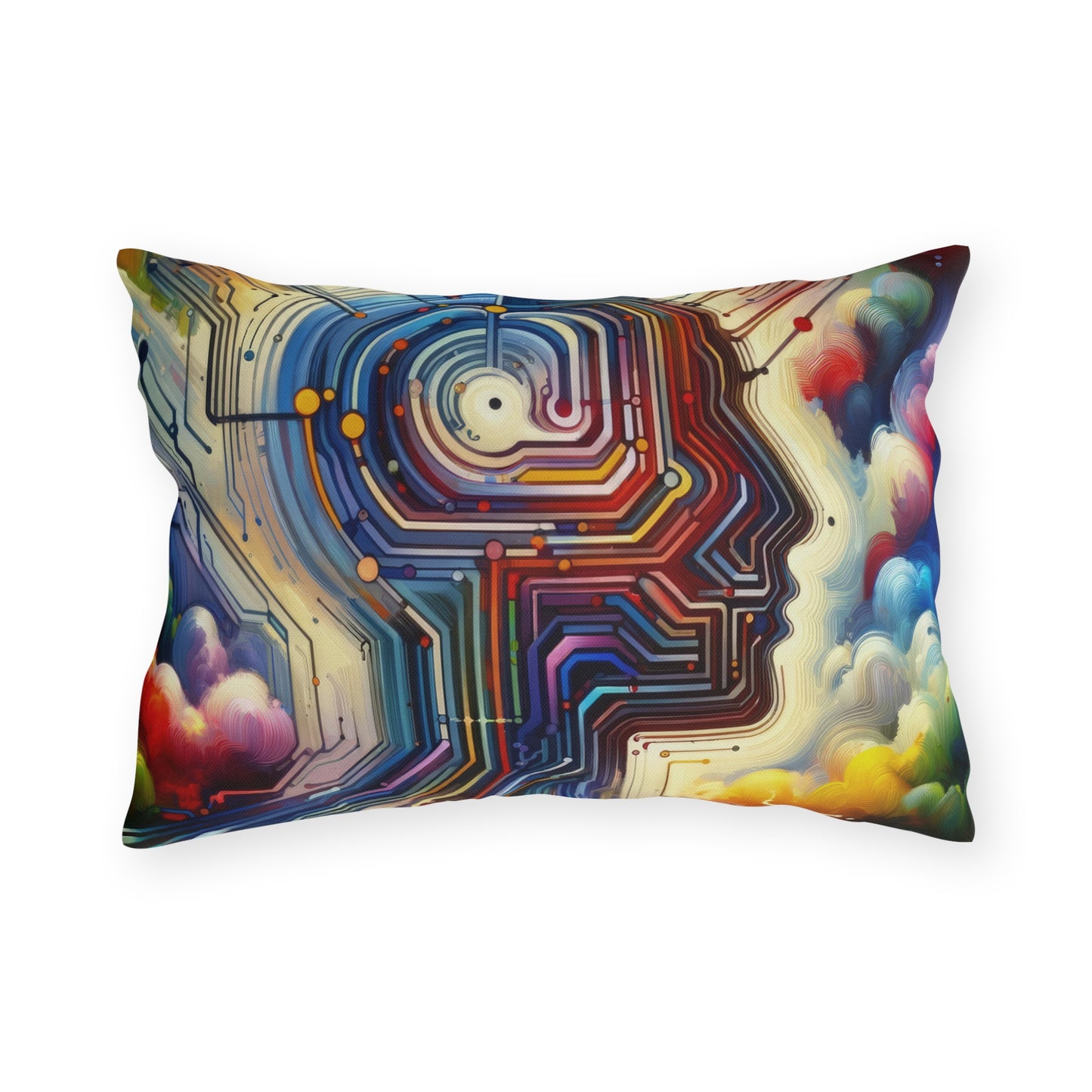 Supportive Digital Empathy Outdoor Pillows