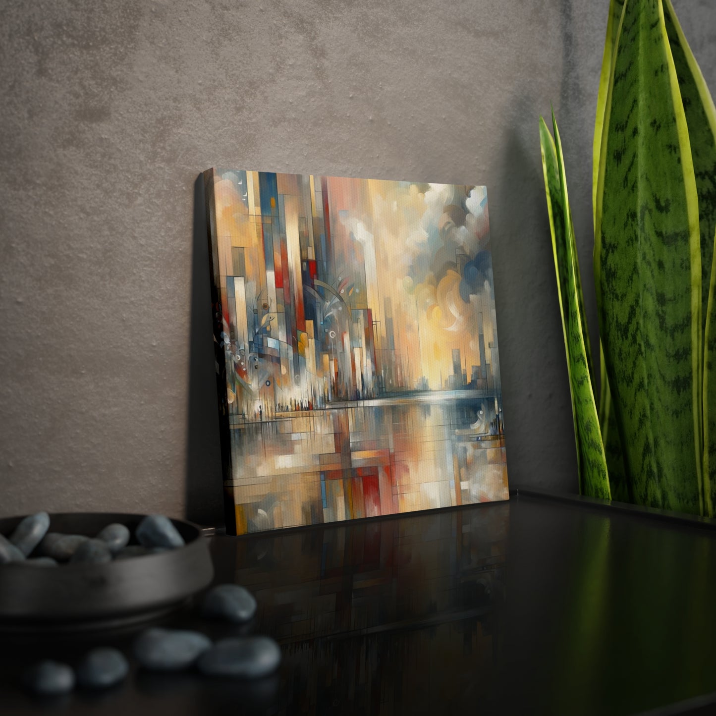 Abstract Buzzing Stillness Canvas Photo Tile