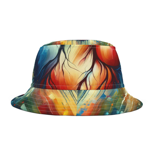 Humanity Heart Unveiled Bucket Hat (AOP)