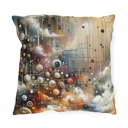 Abstract Mechanical Harmony Outdoor Pillows