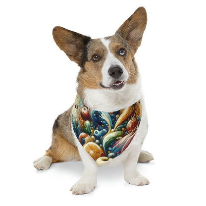 Nourishing Tachism Symphony Pet Bandana Collar