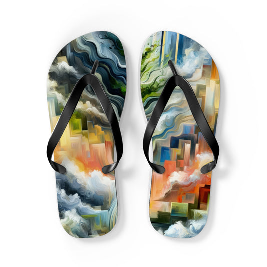 Eternal Digital Contrast Flip Flops
