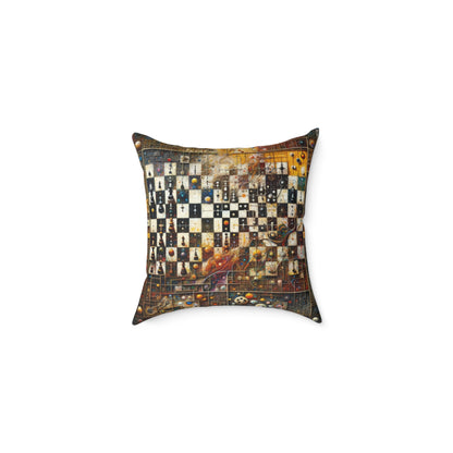 Cosmic Chess Integration Spun Polyester Pillow