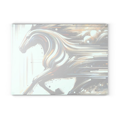 Hyperlinked Horsepower Gallop Glass Cutting Board