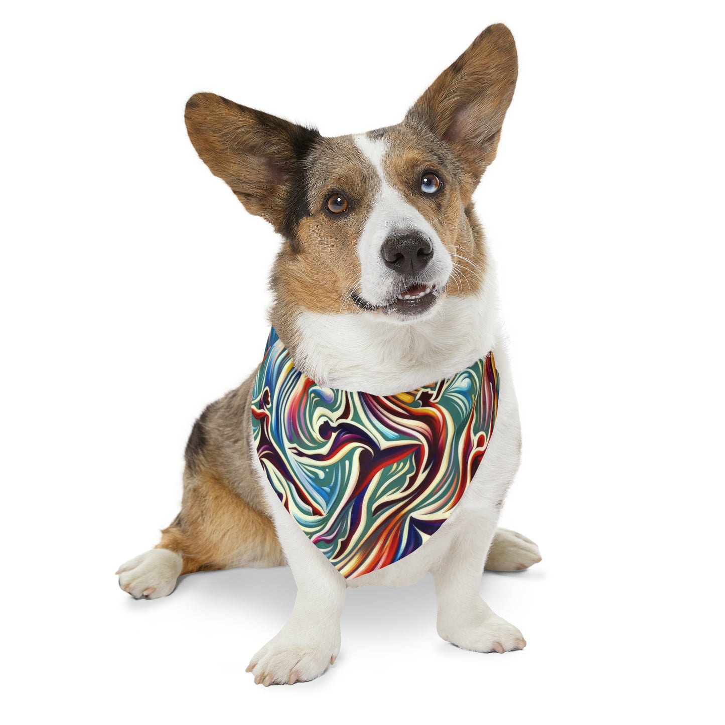 Choreographic Mindful Tachism Pet Bandana Collar