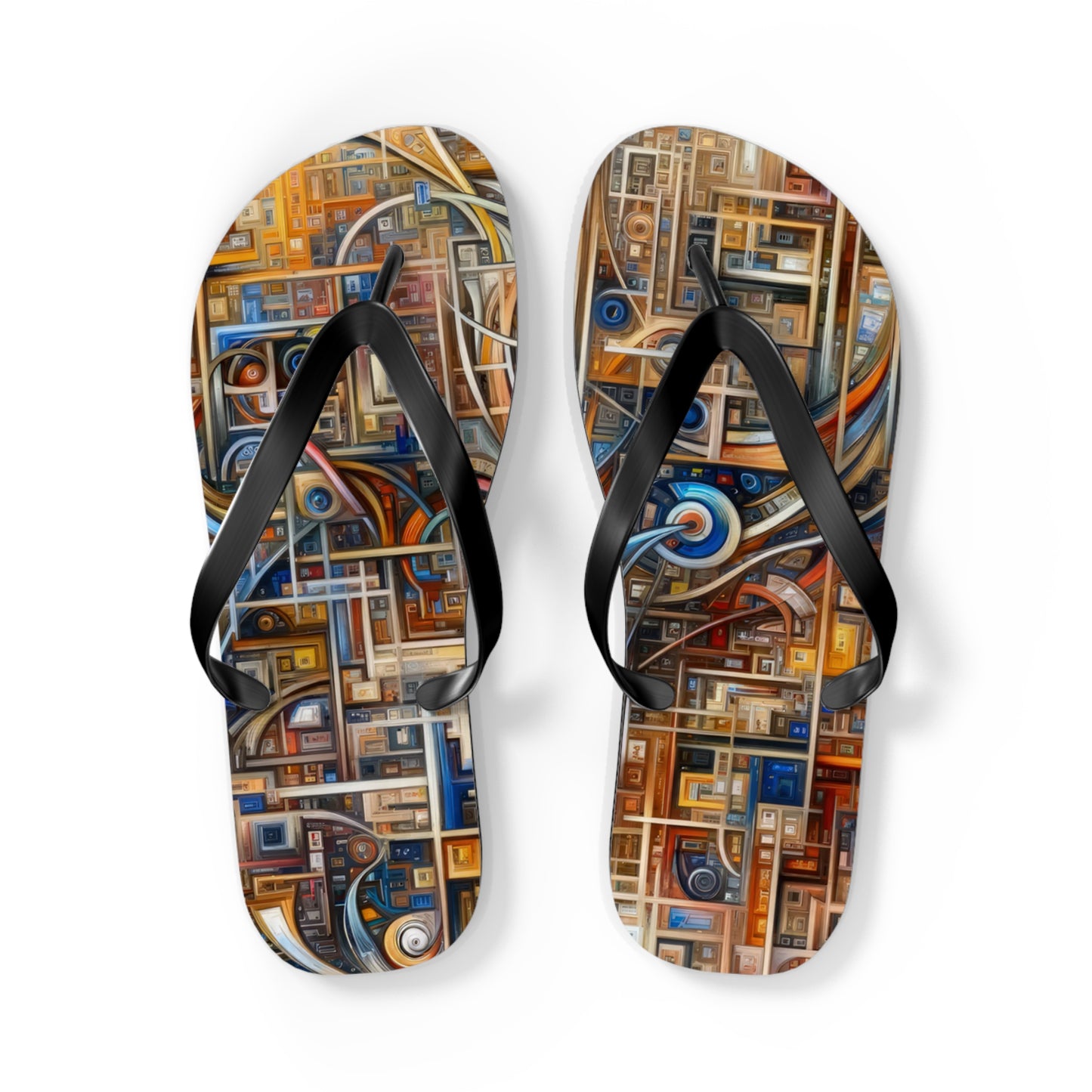 Intricate Life Tapestry Flip Flops